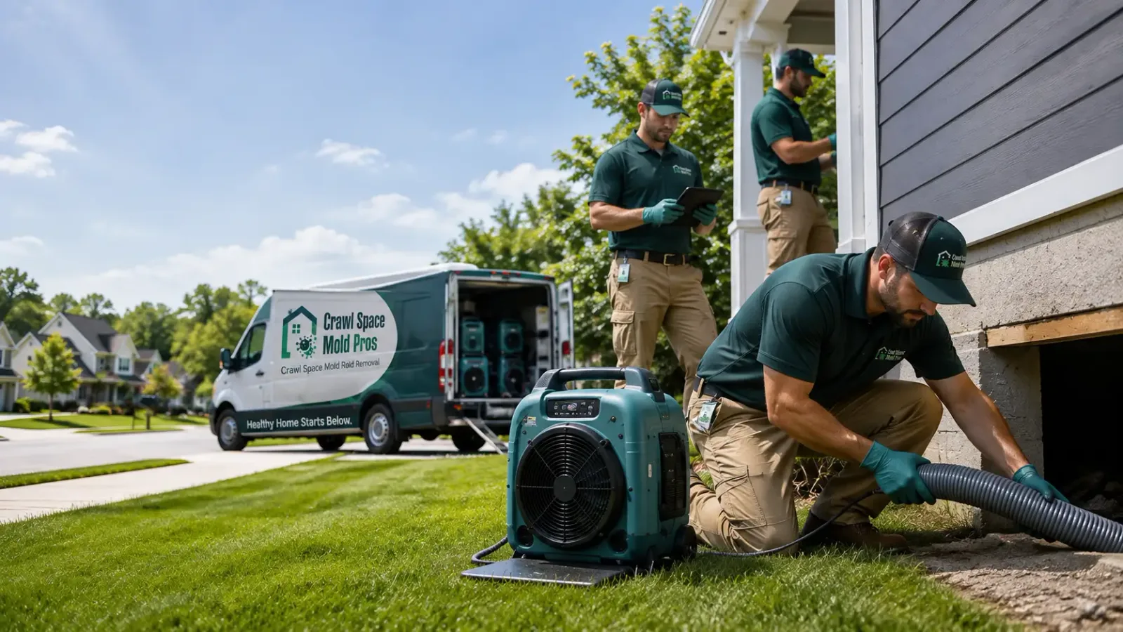 Crawl Space Mold Removal in Cedar Grove, WI